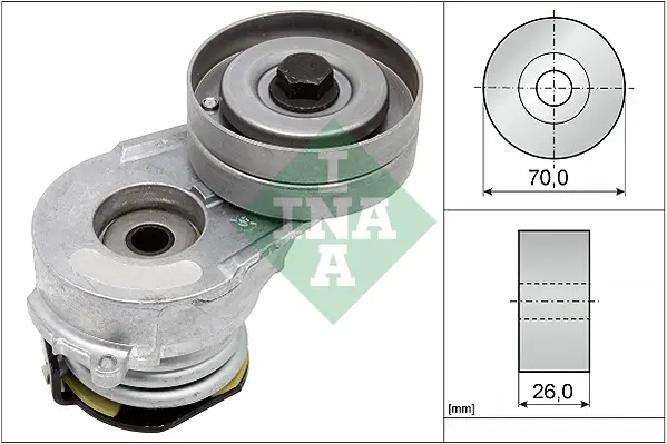 Натяжник ременя генератора Opel Combo/Astra 1.7CDTI/DTI/DI 00- 534 0082 30 INA 534-0082-30 (фото 1)