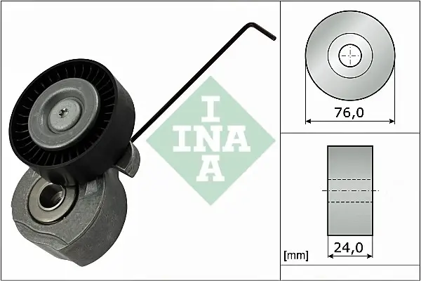 Натяжник ременя генератора Land Rover Freelander 3.2 06-14 534 0324 10 INA 534-0324-10 (фото 1)