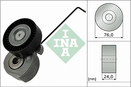 Натяжник ременя генератора Land Rover Freelander 3.2 06-14 534 0324 10 INA 534-0324-10