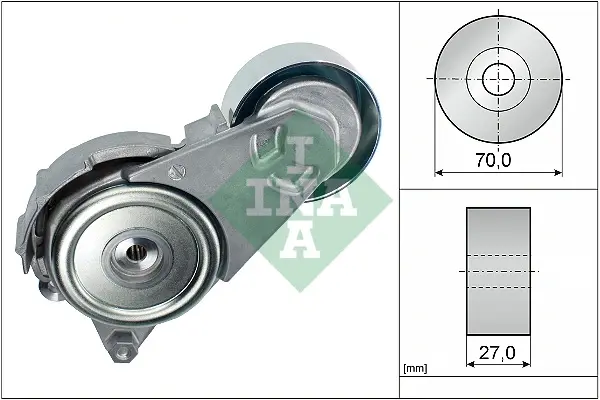 Натяжник ременя генератора Toyota Corolla/Yaris 01-12 534 0408 10 INA 534-0408-10 (фото 1)