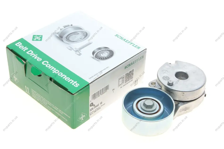 Натяжник ременя генератора Nissan X-Trail/Qashqai/Renault Clio/Fluence/Laguna III 2.0 16 V 07- 534 0442 10 INA 534-0442-10 (фото 1)
