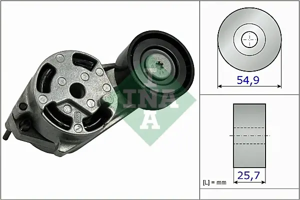 Натяжник ременя генератора BMW 3 (F30/F80) 12-16, N13 B16A 534 0516 10 INA 534-0516-10 (фото 1)