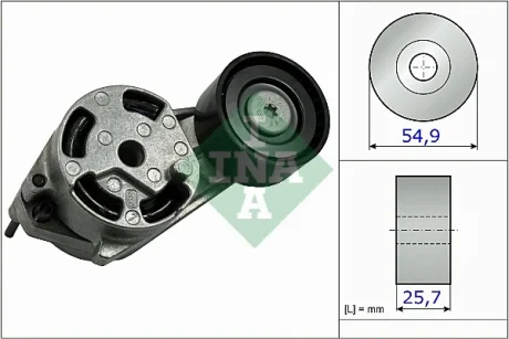 Натяжник ременя генератора BMW 3 (F30/F80) 12-16, N13 B16A 534 0516 10 INA 534-0516-10