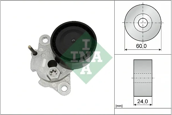 Натяжник ременя генератора VW Golf VII/Passat B8/Tiguan/Touran 1.8TSI/2.0TSI/GTI 13- 534 0546 10 INA 534-0546-10 (фото 1)