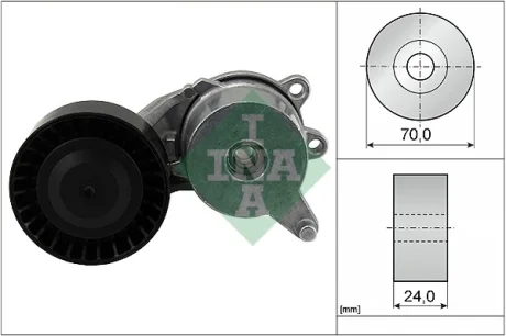 Натяжник ременя генератора Citroen C1/Peugeot 108 1.0 VTi 14- 534 0553 10 INA 534-0553-10