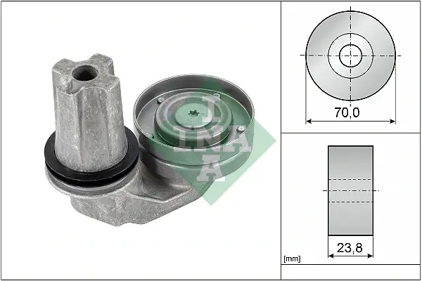 Натяжник ременя генератора Land Rover Discovery/Range Rover 2.7/3.0 TD 04-18 534 0635 10 INA 534-0635-10 (фото 1)