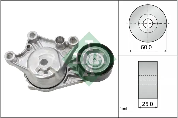 Натяжник ременя генератора Citroen Berlingo 1.6HDi 08- 534 0654 10 INA 534-0654-10 (фото 1)