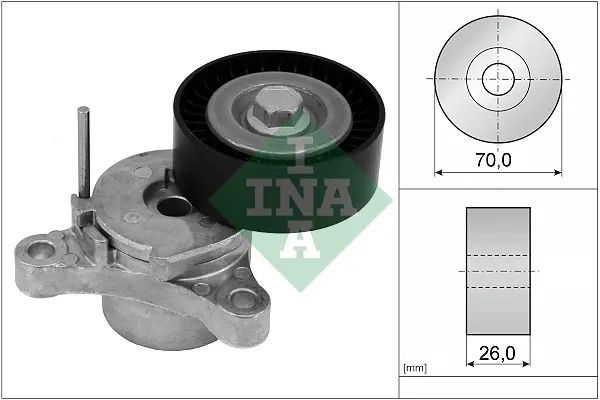 Натяжник ременя генератора Opel Insignia A/B/Zafira 2.0 CDTI 11- 534 0666 10 INA 534-0666-10 (фото 1)