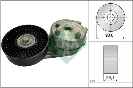 Натяжник ременя генератора Land Rover Discovery/Range Rover 2.7/3.0 04- 534 0668 10 INA 534-0668-10