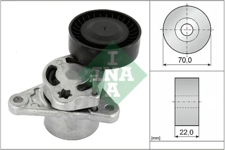 Натяжник ременя генератора MB E-class (W213) 16-, OM654.920 534 0709 10 INA 534-0709-10