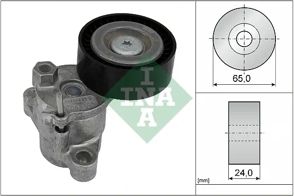 Натяжник ременя генератора Ford Transit Connect 1.0 EcoBoost 13- (65x24) 534 0729 10 INA 534-0729-10 (фото 1)