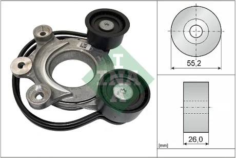 Натяжник ременя генератора Land Rover Defender/Discovery/Range Rover 18- 534 0827 10 INA 534-0827-10