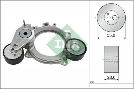 Натяжник ременя генератора Audi A4/A5/A6/A7/Q5 2.0D 18- 534 0936 10 INA 534-0936-10