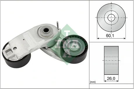 Натяжник ременя генератора Ford Focus 1.0 EcoBoost 20- 534 0937 10 INA 534-0937-10
