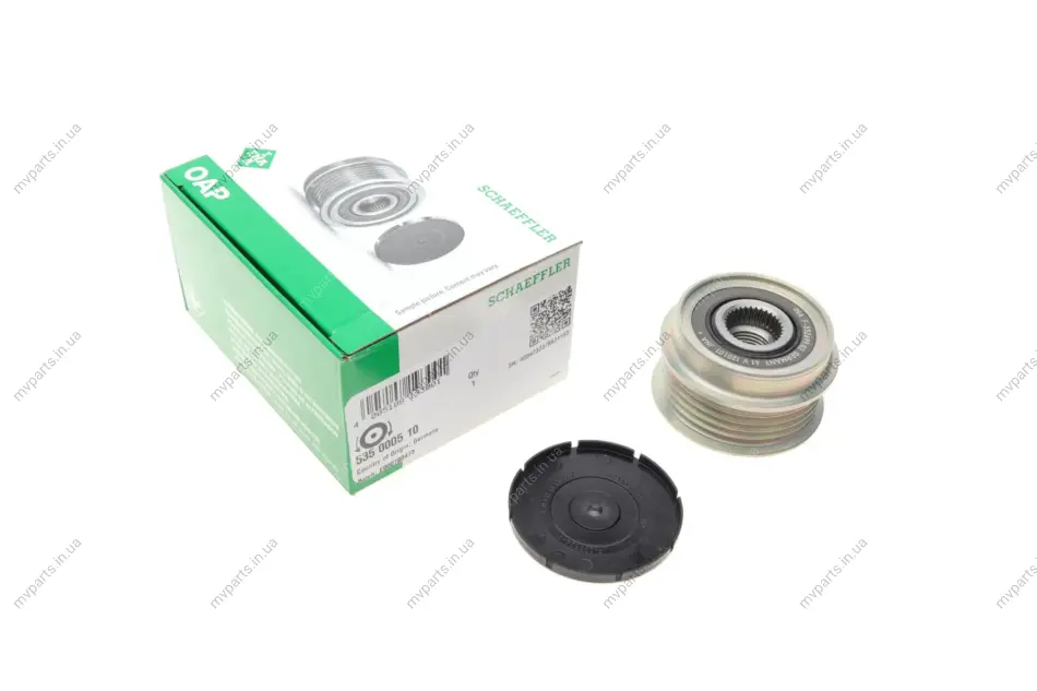 Шків генератора Audi A4/A6/Skoda Superb/VW Passat 1.6-2.0/1.9 TDI 96-05 535 0005 10 INA 535-0005-10 (фото 1)