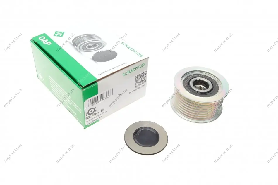 Шків генератора Mazda 3/5/6/CX-7 2.0/2.2D 02- (8PK) 535 0049 10 INA 535-0049-10 (фото 1)