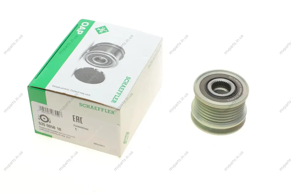 Шків генератора MB Sprinter/Vito CDI (тип Bosch), 6PK, OM611/OM612/OM642/OM646/OM651 535 0050 10 INA 535-0050-10 (фото 1)