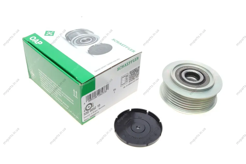 Шків генератора VW LT 2.8TDI 116kw/T4 2.5TDI 65/75kw 535 0052 10 INA 535-0052-10 (фото 1)
