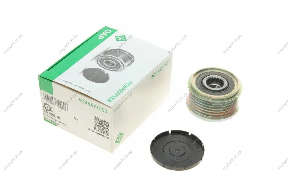 Шків генератора Citroen Berlingo/Jumpy/Peugeot Boxer/Expert/Partner 1.6-2.2HDI 00- 535 0062 10 INA 535-0062-10 (фото 1)