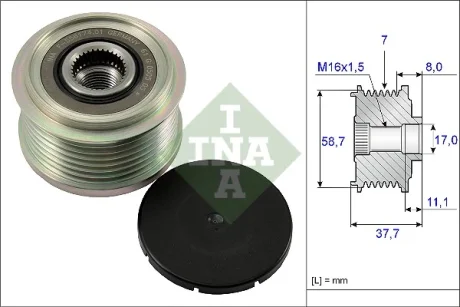 Механізм вільного ходу генератора FORD (вир-во) INA 535-0128-10