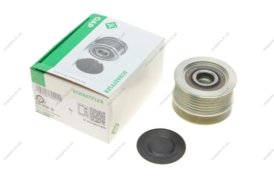 Шків генератора Fiat Bravo/Stilo/Opel Astra/Vectra 1.9 JTD/CDTI 04-14 535 0234 10 INA 535-0234-10 (фото 1)