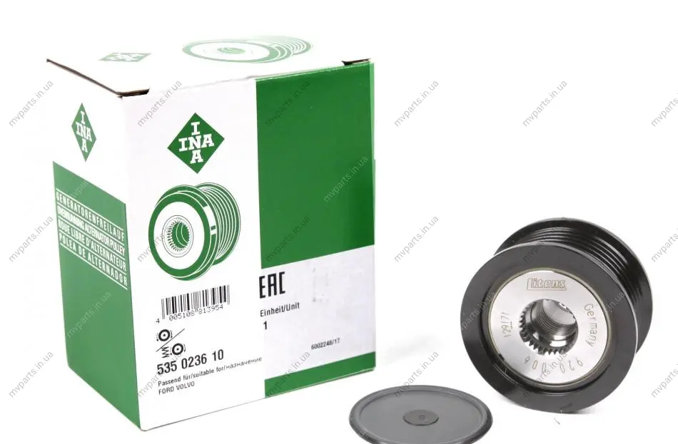 Шків генератора Ford Connect/ Courier 1.5/1.6 TDCI 14- 535 0236 10 INA 535-0236-10 (фото 1)