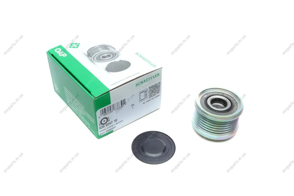 Шків генератора Mazda 3/6/CX-3/CX-5/CX-9 2.2D 12- 535 0247 10 INA 535-0247-10 (фото 1)