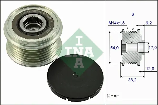 Механізм вільного ходу генератора (Вир-во) INA 535-0263-10 (фото 1)