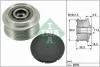 Шків генератора Toyota Yaris 1.0 10- (6PK) 535 0289 10 INA 535-0289-10 (фото 1)