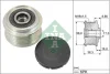 Шків генератора Hyundai Tucson/Kia Sportage 15- 535 0296 10 INA 535-0296-10 (фото 1)