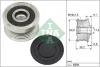 Шків генератора SsangYong Tivoli 15- 535 0337 10 INA 535-0337-10 (фото 1)