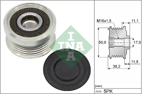 Шків генератора SsangYong Tivoli 15- 535 0337 10 INA 535-0337-10
