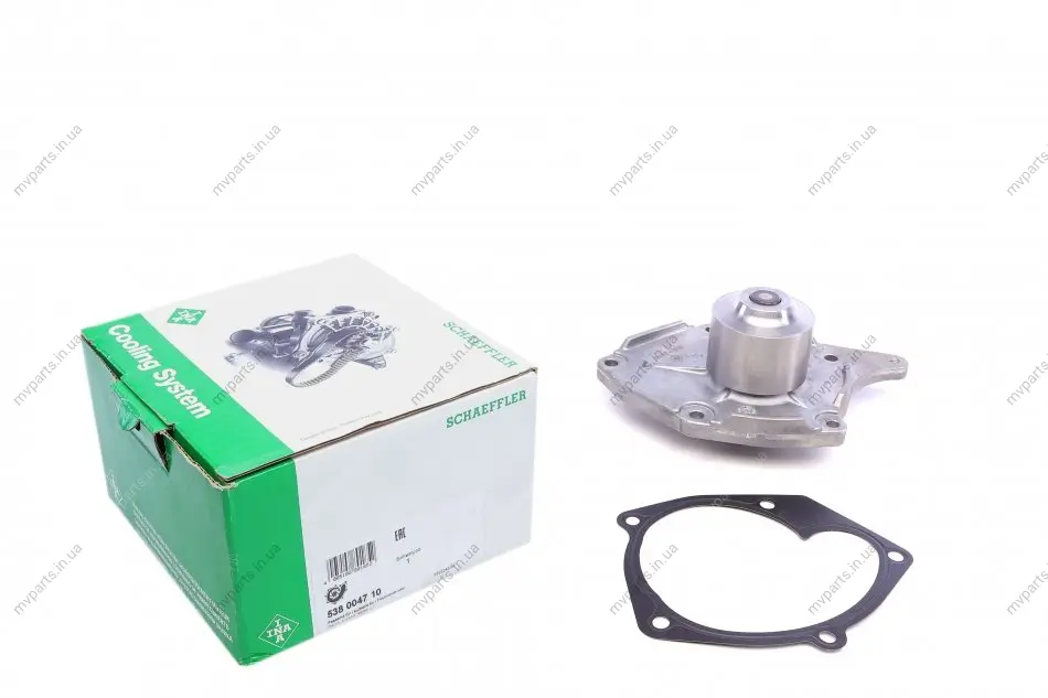 Помпа води Renault Kangoo 1.5dCi 08- (d=74mm), K9K 700/702/704/710/714/716/718/800/802/804/806/812 538 0047 10 INA 538-0047-10 (фото 1)