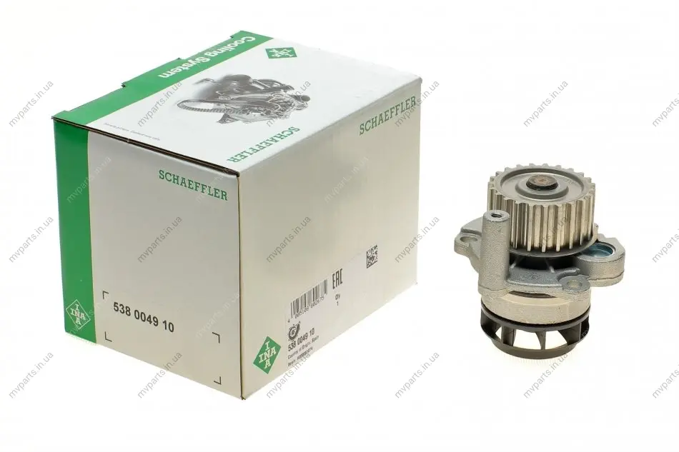 Помпа води VW Golf V/VI/Audi A4/A6 2.0 TFSI 04-12 (23z) 538 0049 10 INA 538-0049-10 (фото 1)