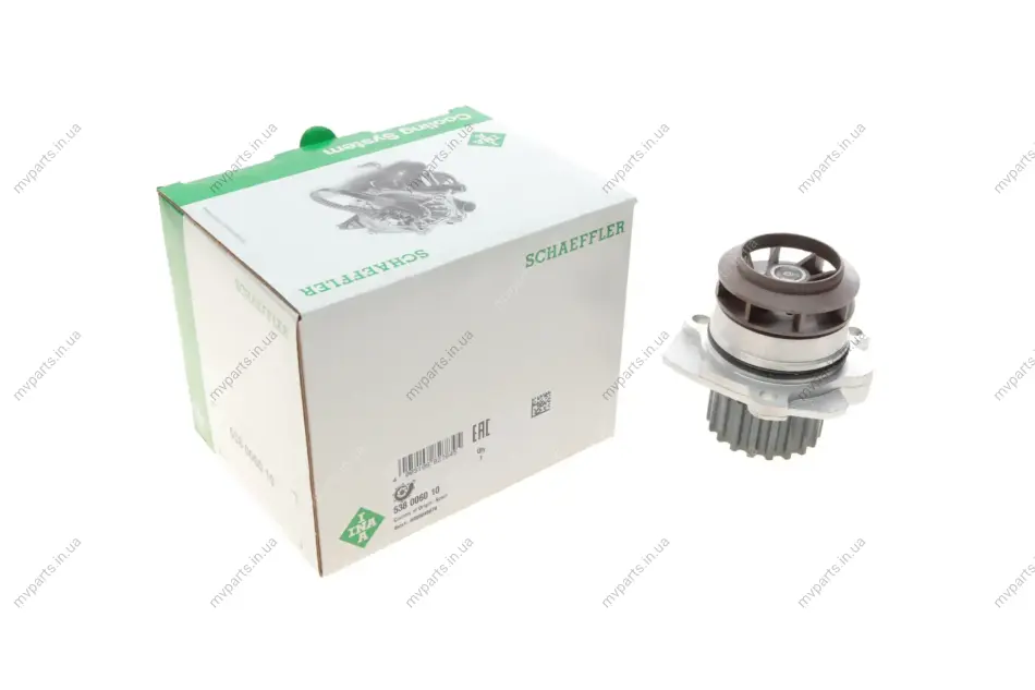 Помпа води VW Crafter 2.0TDI 11-/T5 2.0TDI/BiTDI 09-/Caddy III 1.6TDI/2.0TDI 10- (19z) 538 0060 10 INA 538-0060-10 (фото 1)