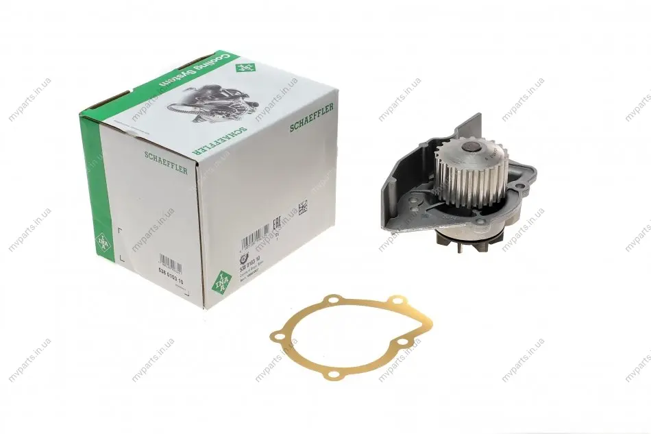Помпа води Citroen Berlingo/Xsara/Peugeot Partner/205/306/309/405/406/806/Expert 1.6/1.8/1.9 87-02 538 0103 10 INA 538-0103-10 (фото 1)