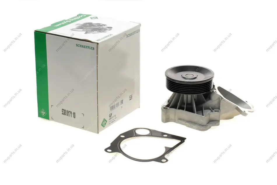 Помпа води BMW 3 (E46/E90-E92) 318d/320d/325d/5 (E60/E61), M47/M57/N47 538 0171 10 INA 538-0171-10 (фото 1)