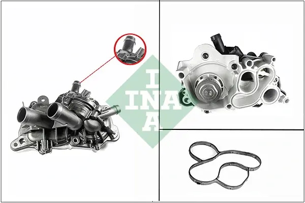 Помпа води Skoda Fabia/Octavia/VW Caddy/Golf/Passat/Seat 1.0/1.2/1.4TSI/1.6 12- 538 0364 10 INA 538-0364-10 (фото 1)