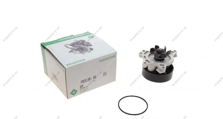 Помпа води Toyota Avensis 00-08/Corolla 1.4-1.8 VVT-i 99-07(для полікліно-ременного приводу) 538 0548 10 INA 538-0548-10 (фото 1)