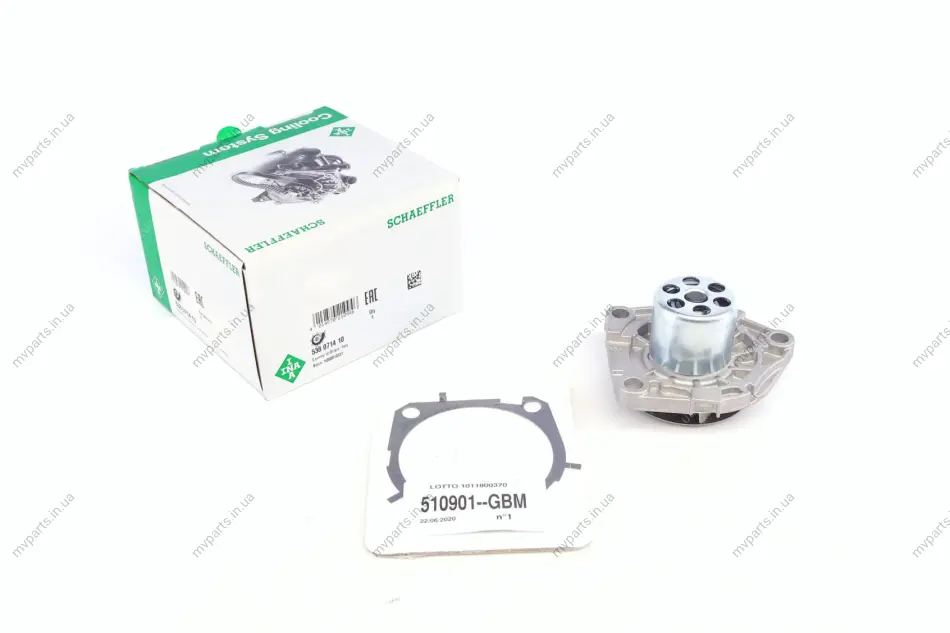 Помпа води Fiat Doblo 1.6D/2.0D Multijet 10- /Opel Combo 1.6CDTI//2.0CDTI 12- (66/74/77/99kw) 538 0714 10 INA 538-0714-10 (фото 1)