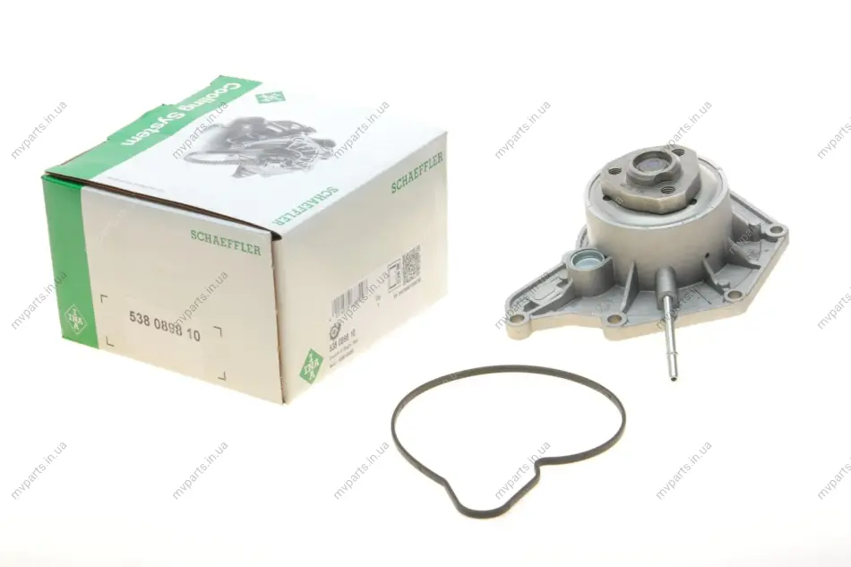 Помпа води Audi A4-A8/Q5/Q7 3.0TFSI/VW Touareg 3.0V6 TSI Hybrid 10-18 (вакуум/перек.водя.нас.) 538 0898 10 INA 538-0898-10 (фото 1)