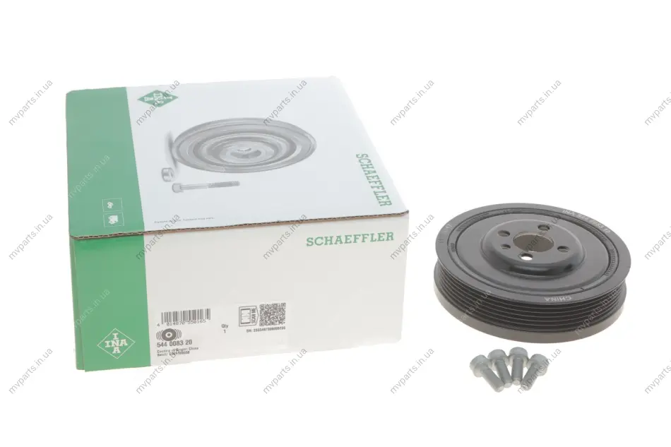 Шків колінвалу VW Caddy III/ T5 1.9TDI 03-, BLS/BJB/BSU/BDJ/BST/AXC/AXB/BRR/BRS 544 0083 20 INA 544-0083-20 (фото 1)