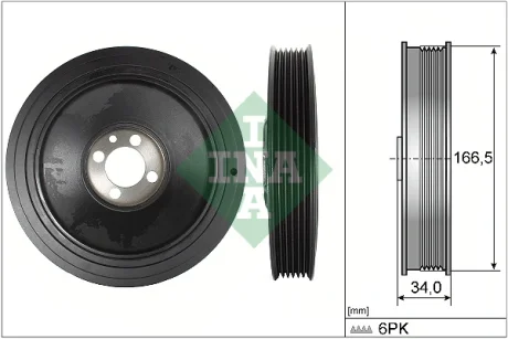 Шків колінвалу Opel Astra H/Vectra C/Zafira B 1.9CDTI 04- 544 0150 10 INA 544-0150-10