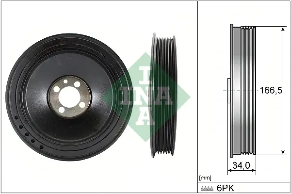 Шків колінвалу Opel Insignia A/Astra J 2.0CDTI 08- 544 0157 10 INA 544-0157-10 (фото 1)