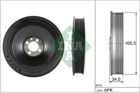 Шків колінвалу Opel Insignia A/Astra J 2.0CDTI 08- 544 0157 10 INA 544-0157-10