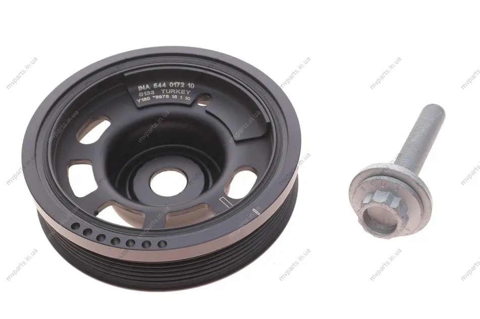 Шків колінвалу Audi A1/A3/Q2/Skoda Fabia/Kamiq/VW Caddy 1.0 15- (з болтом) 544 0172 20 INA 544-0172-20 (фото 1)