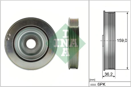 Шків колінвалу Citroen Jumpy/Peugeot Expert 2.0HDi 16- 544 0173 10 INA 544-0173-10
