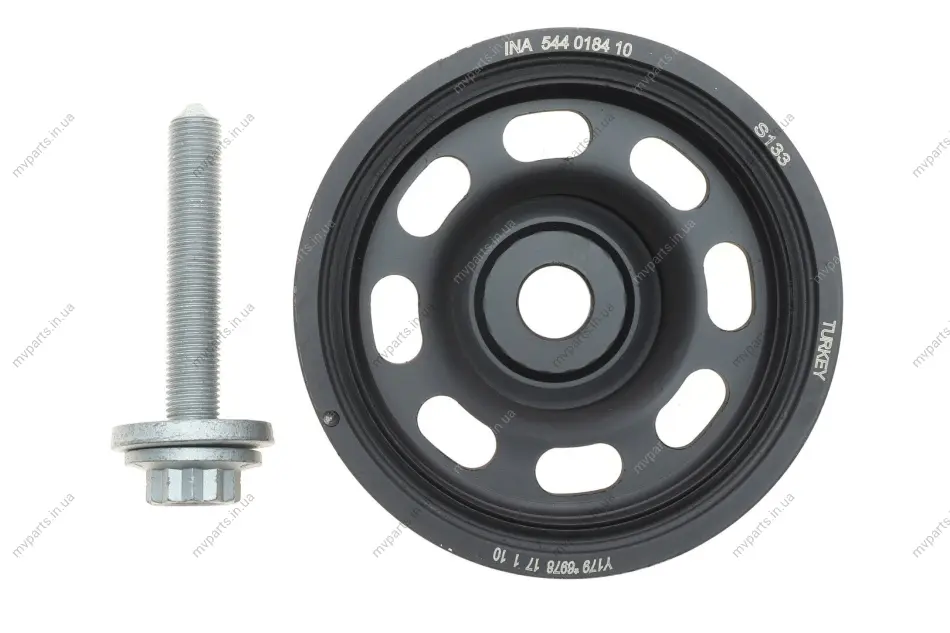 Шків колінвалу VW Caddy IV/V 1.2-1.6 TSI/TGI/TSi EVO 15- (з болтами) 544 0184 20 INA 544-0184-20 (фото 1)