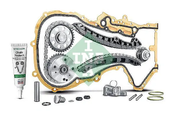 Комплект ланцюга ГРМ VW Golf V 1.4TSI (90/103/125kw) 05-09 (z=130/18-23/36/36) BLG/BMY/CAXA 559 1808 41 INA 559-1808-41 (фото 1)