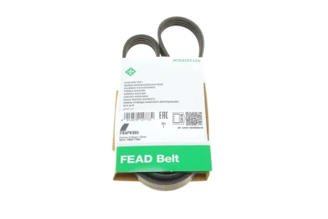 Ремінь генератора Renault Kangoo 1.4i 97- (4PK995) FB 4PK995 INA FB-4PK995